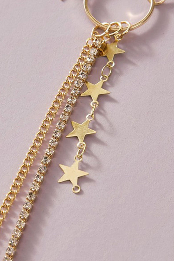 Star Tassel Decor Charm Necklace