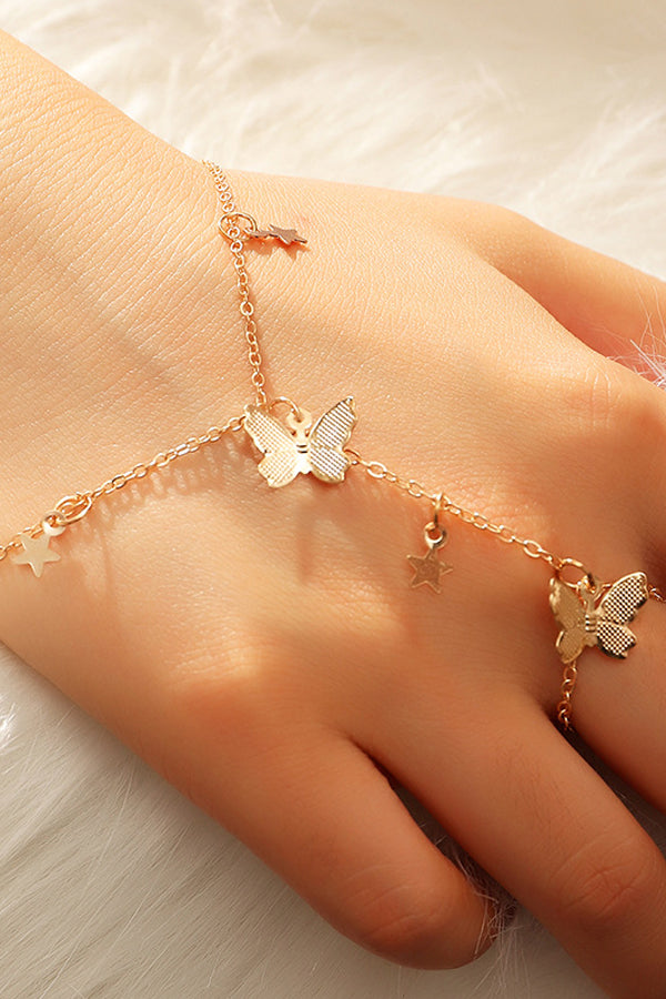 Fashion Butterfly Pentagram Decor Bracelet