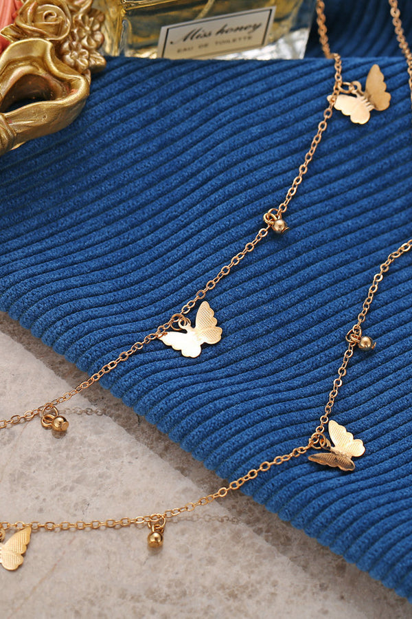 Ins Style Layered Butterfly Necklace