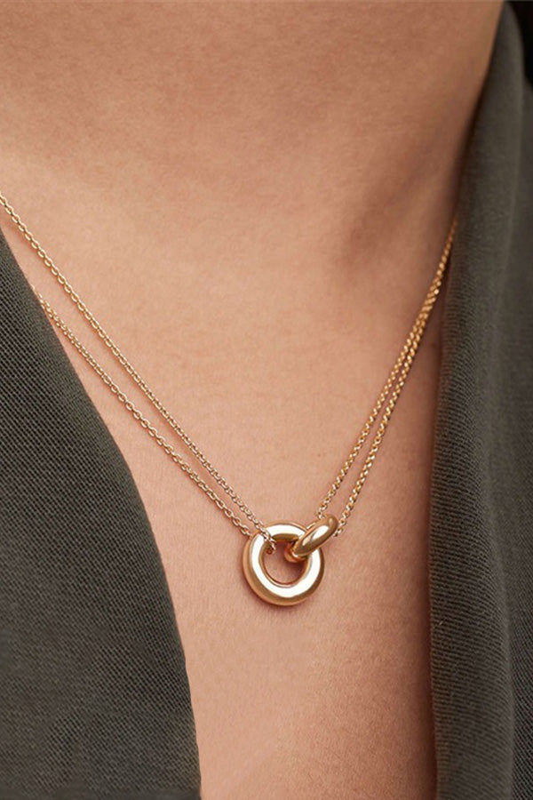 Circle Style Charm Pendant Necklace